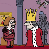 Kill The King pixel character with sword – medieval strategy game