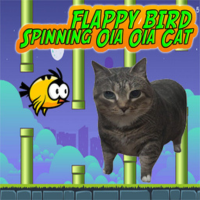Funny cat version of Flappy Bird – pixel flying arcade