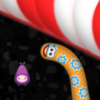 Slither Snake glowing worm – IO snake gameplay